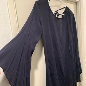 Navy blue long sleeve dress size med